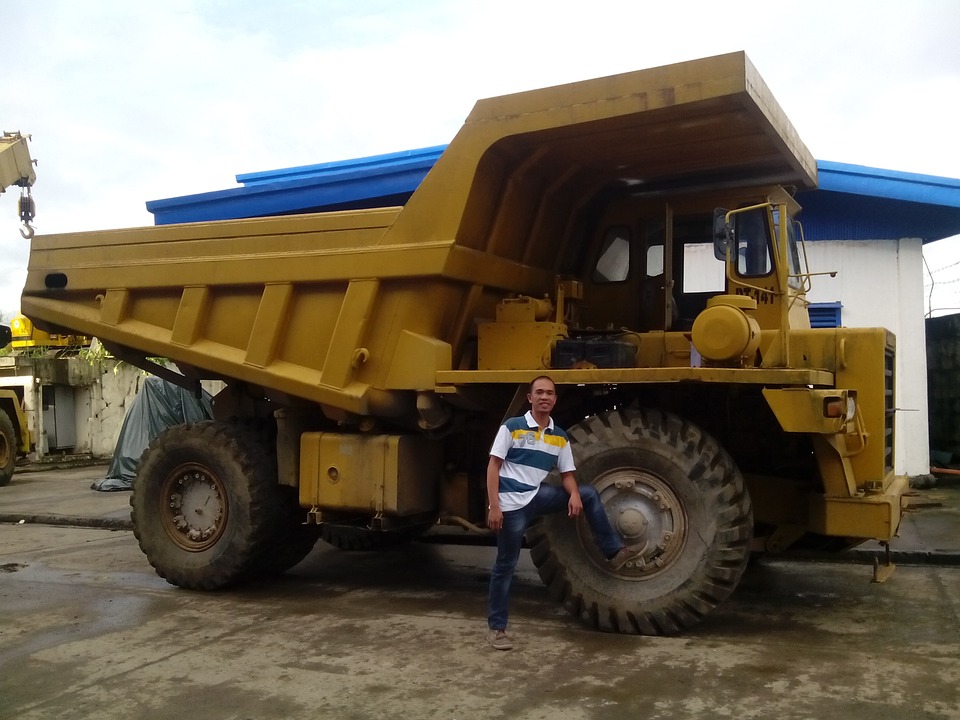 dump truck, truck, mining