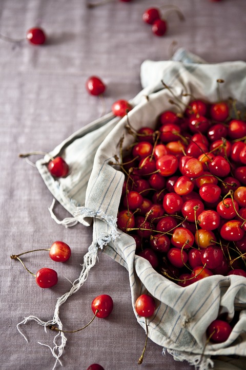 cherries, fruits, healthy