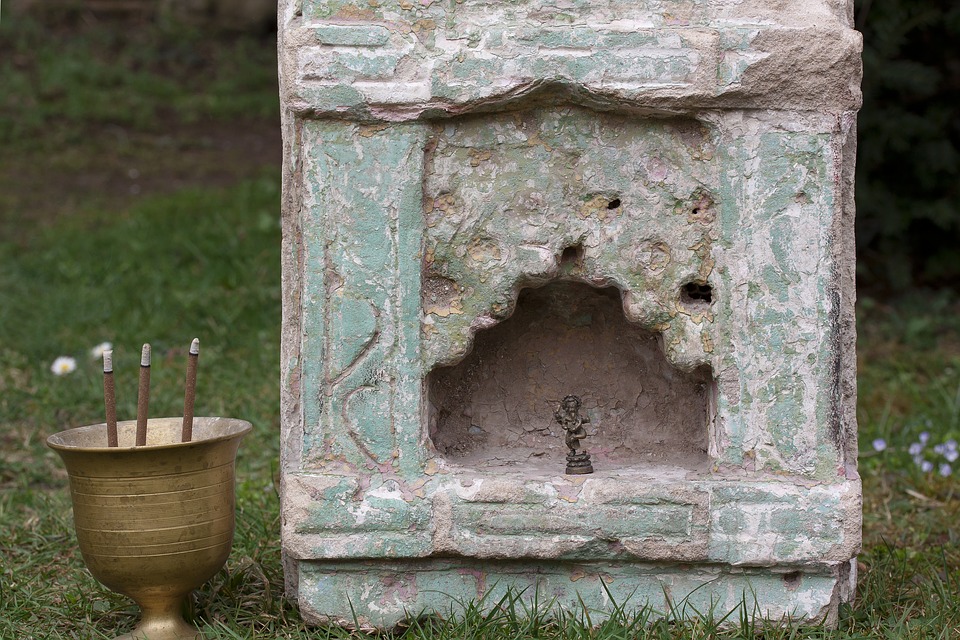altar, temple stone, niche