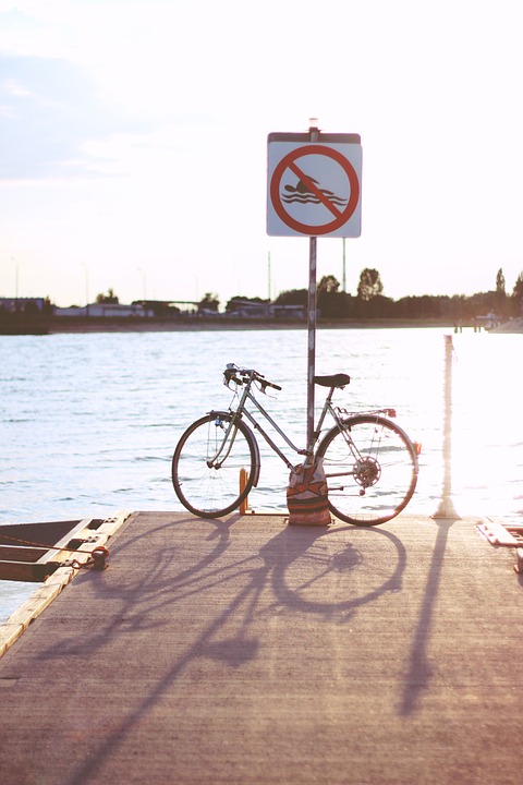 bicycle, bike, sunset