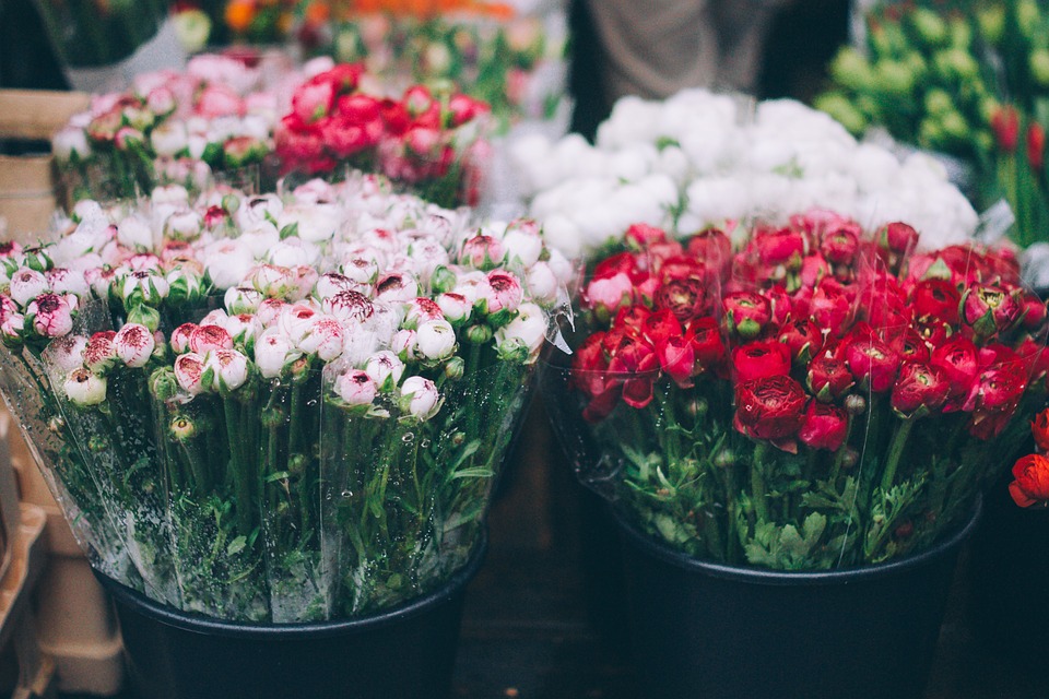 farmers market, flowers, florist
