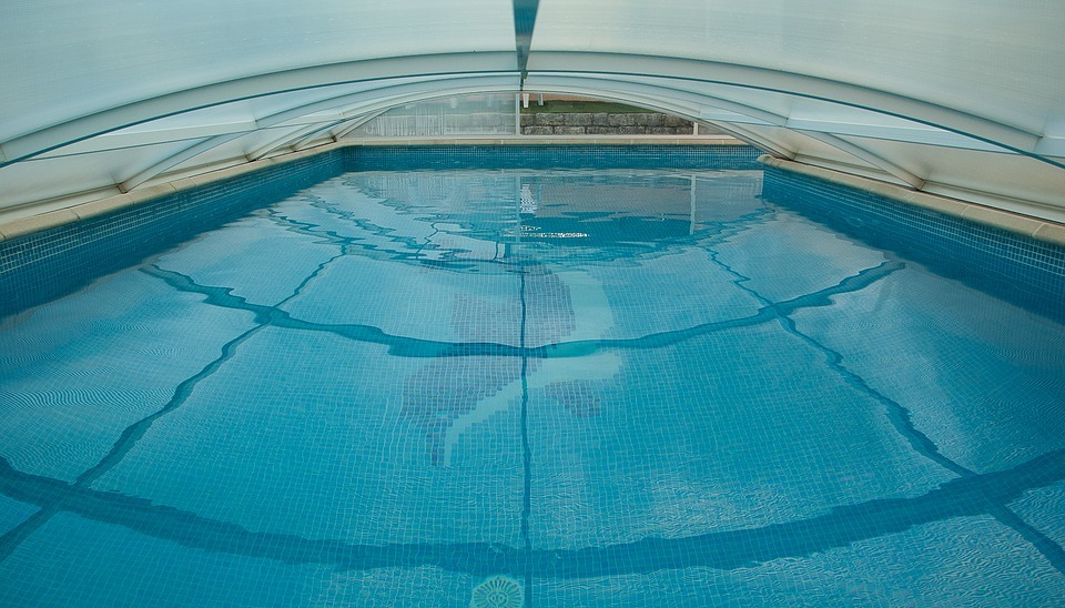 swimming pool, mosaic, dome