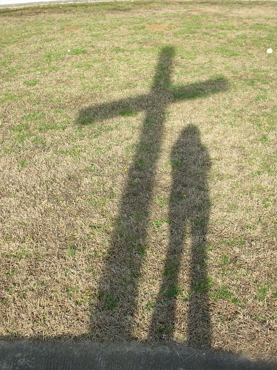 shadow, cross, christian