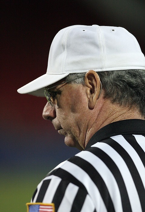 referee, american football, stripes