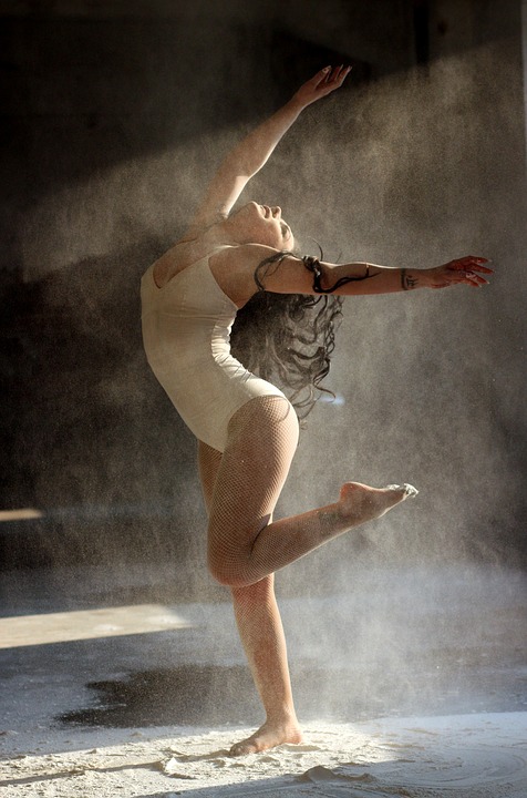 dancer, flour, motion