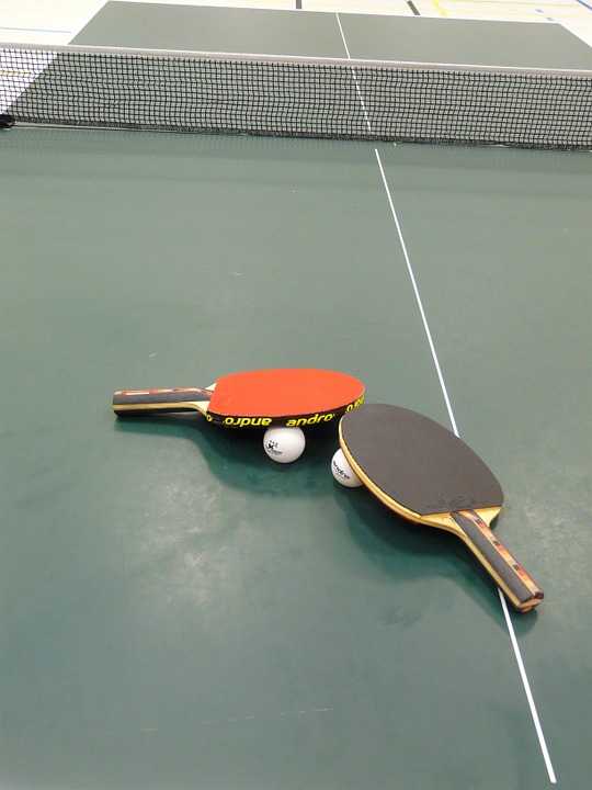table tennis, ping-pong, bat