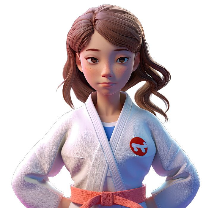 ai generated, girl, karate