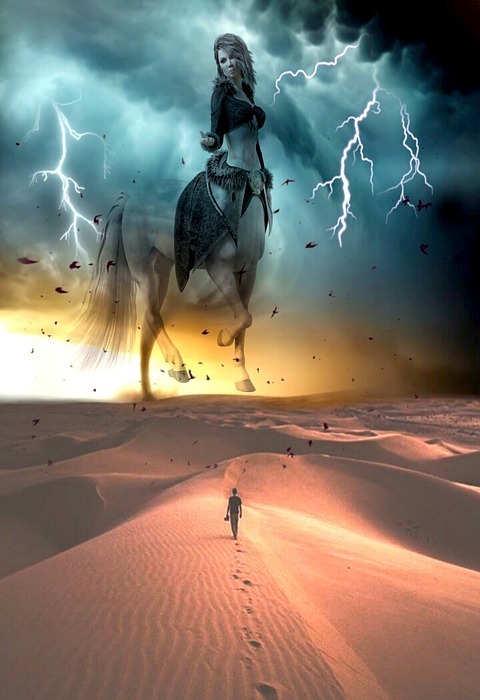 desert, sand, storm