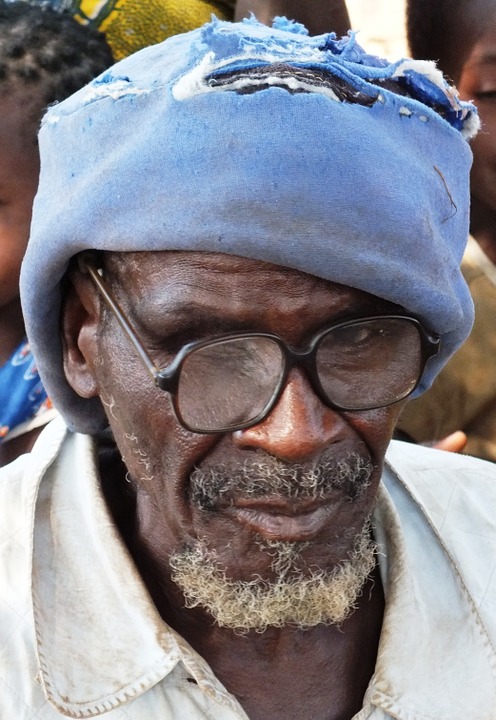 africa, old man, portrait