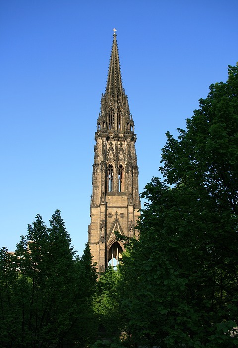 church, architecture, tower