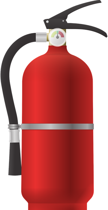 fire extinguisher, fire, fire truck