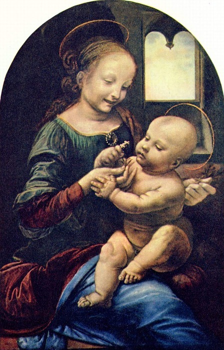 the virgin and child, leonardo de vinci, boiler and jesus