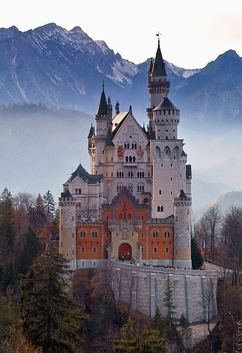 castle, neuschwanstein castle, king ludwig