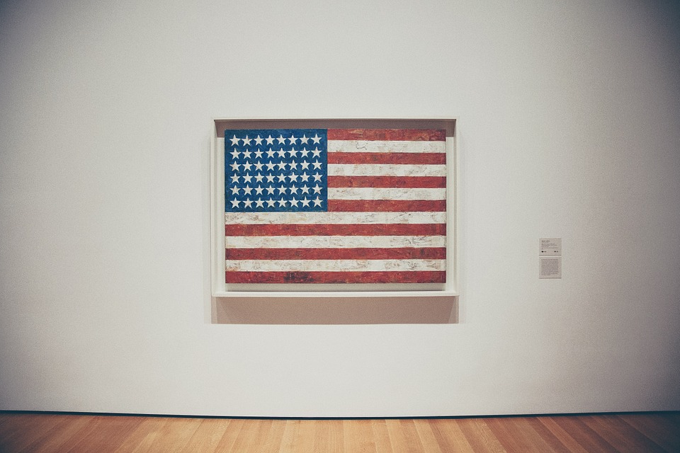 american flag, independence day, framed