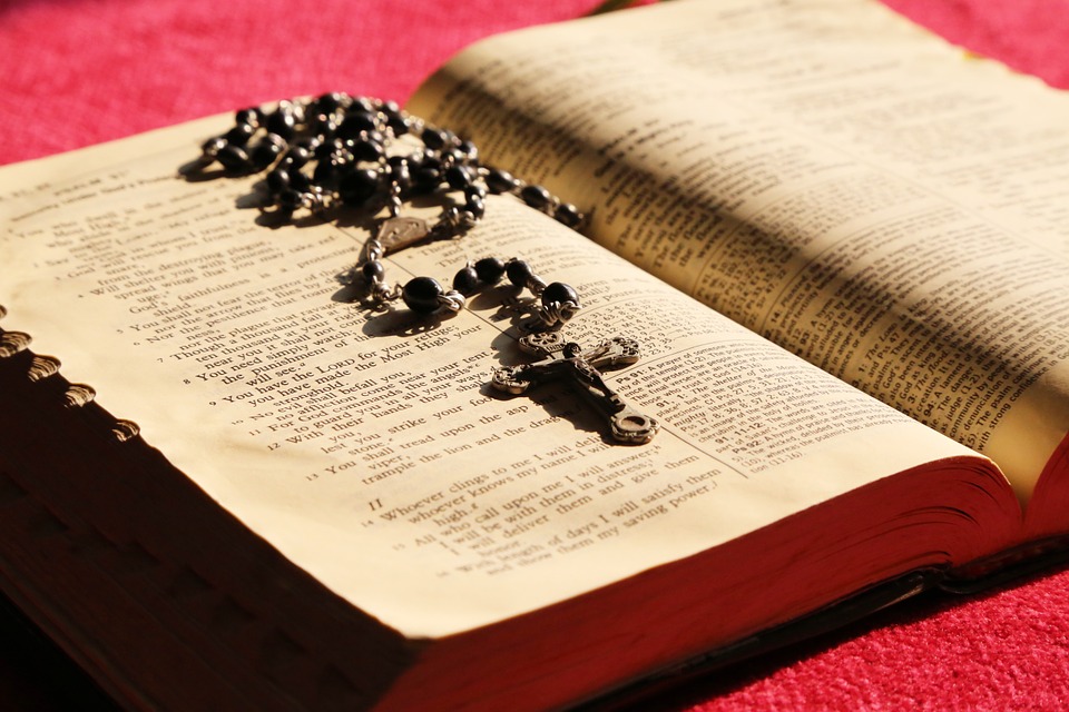 bible, rosary, prayer