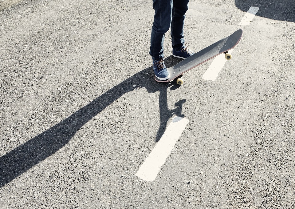skateboard, skater, pavement