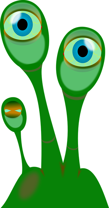 alien, eyes, plant