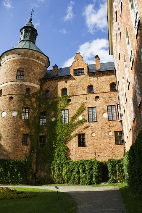 castle, sweden, architecture