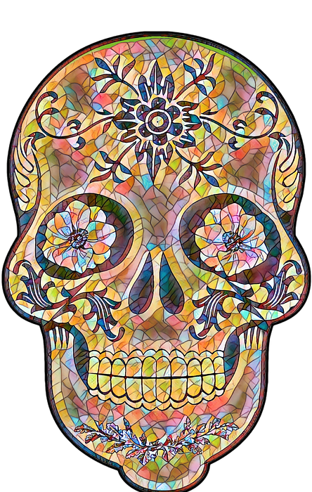 sugar skull, mexican, skull