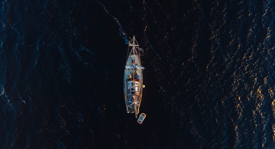 ocean, boat, nature