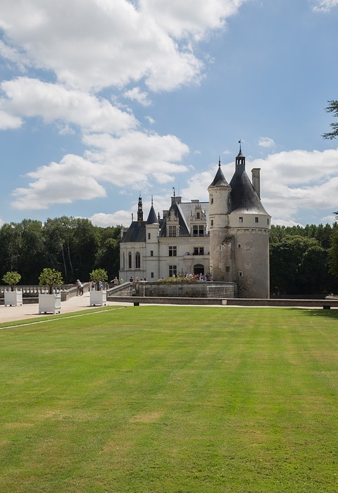 castle, loire valley, château de chenonceau