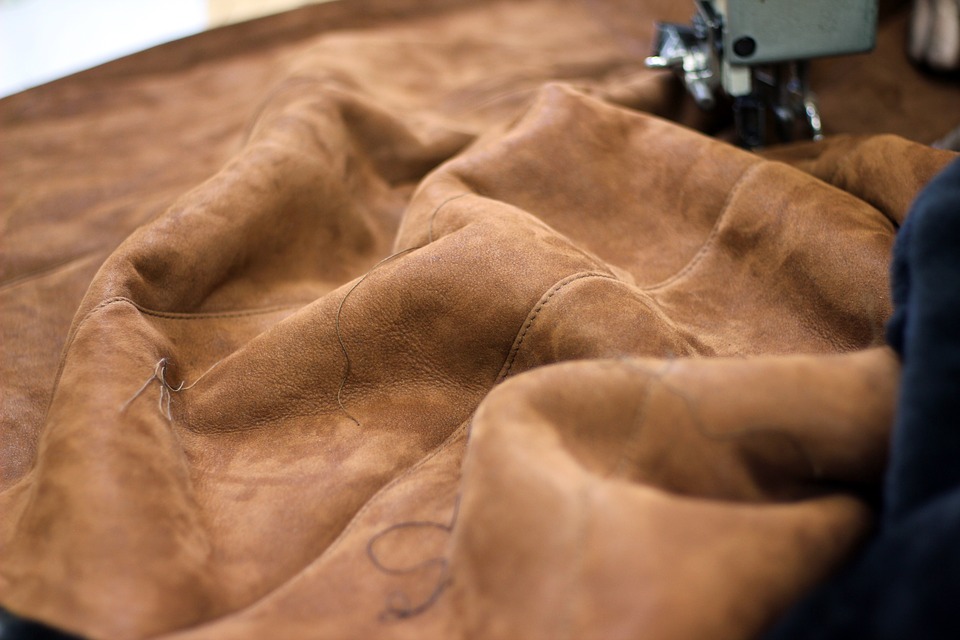 leather, sewing machine, clothing