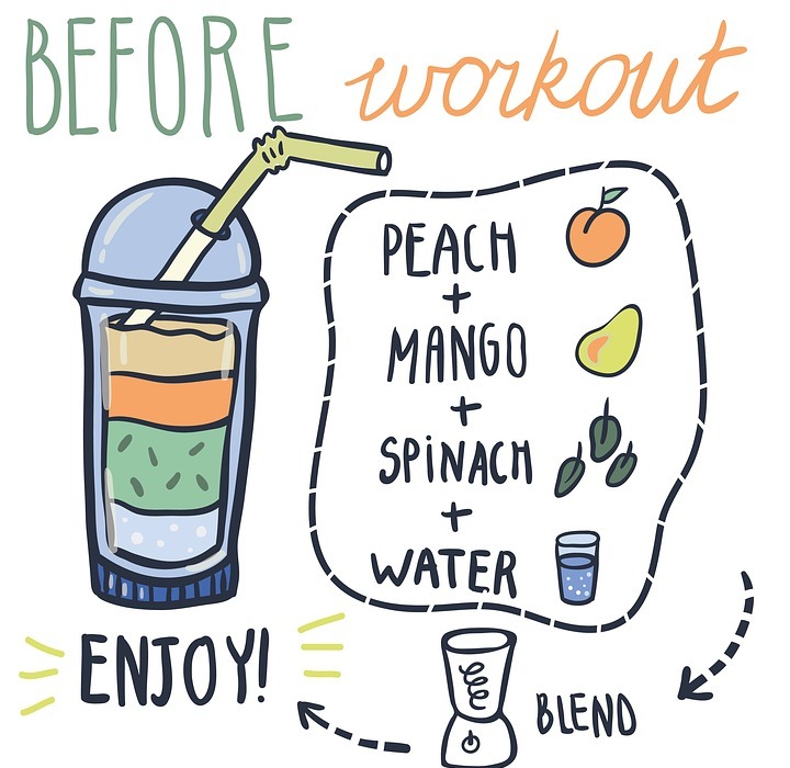 workout, smoothie, drink
