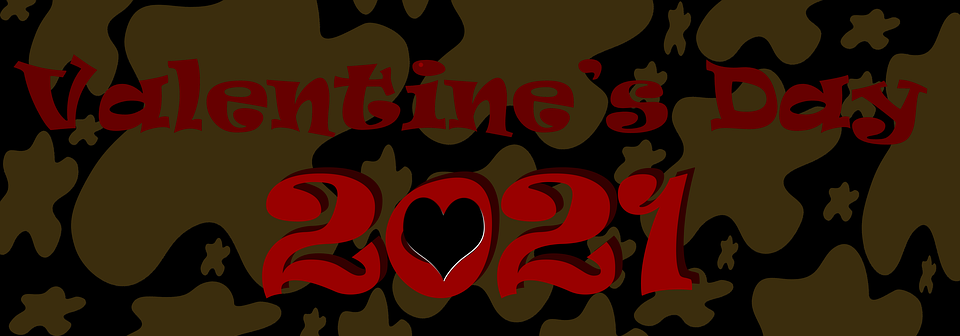 valentine's day, typography, banner