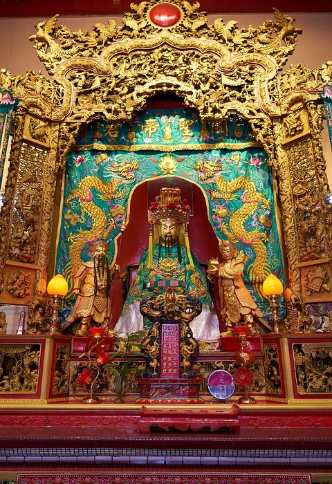temple, chinese, buddhist