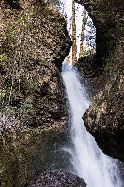 waterfall . water motion. water  natural.