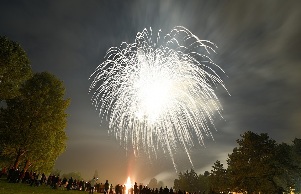 fireworks, basel, switzerland