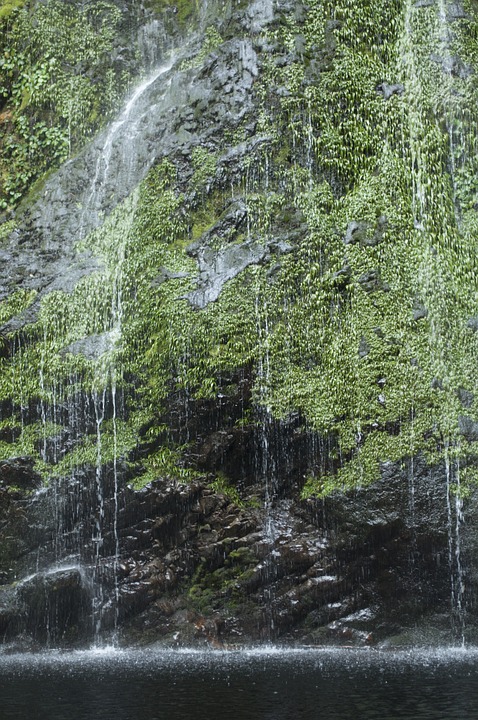 waterfall, river, water