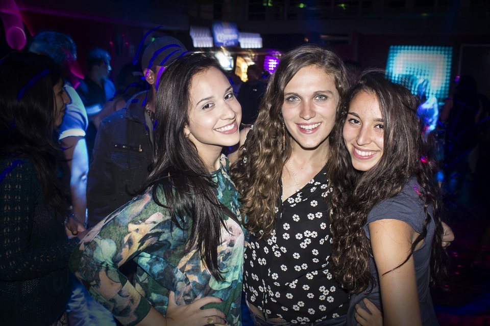 girls, party, bar