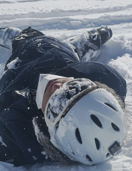 skiing accident, skiing, snow