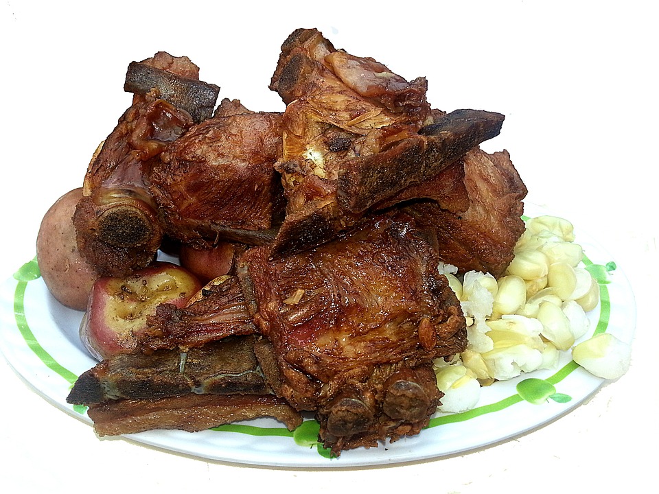 food, typical bolivian dish, pig