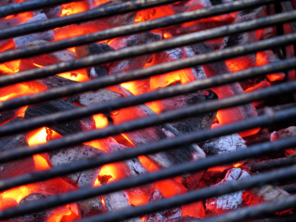 barbecue, embers, carbon