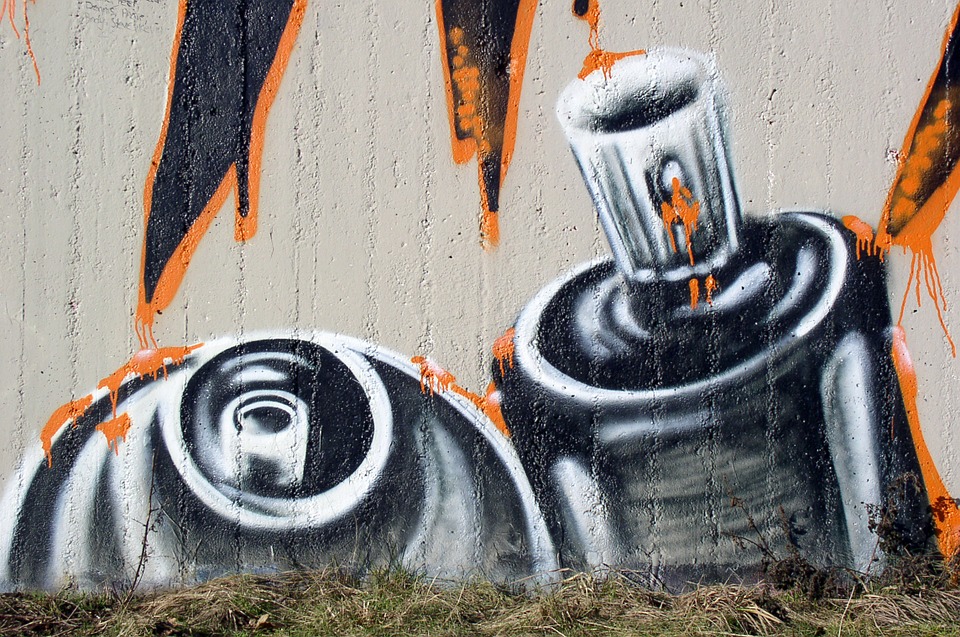 graffiti, wall, street art