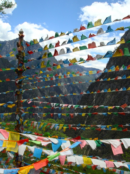 flags, nepal, yunnan