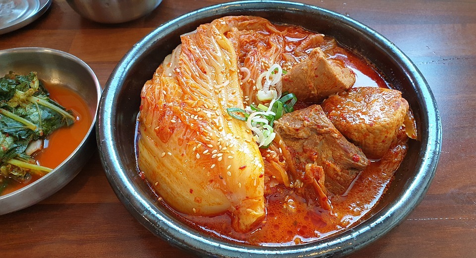 kimchi, side dish, food
