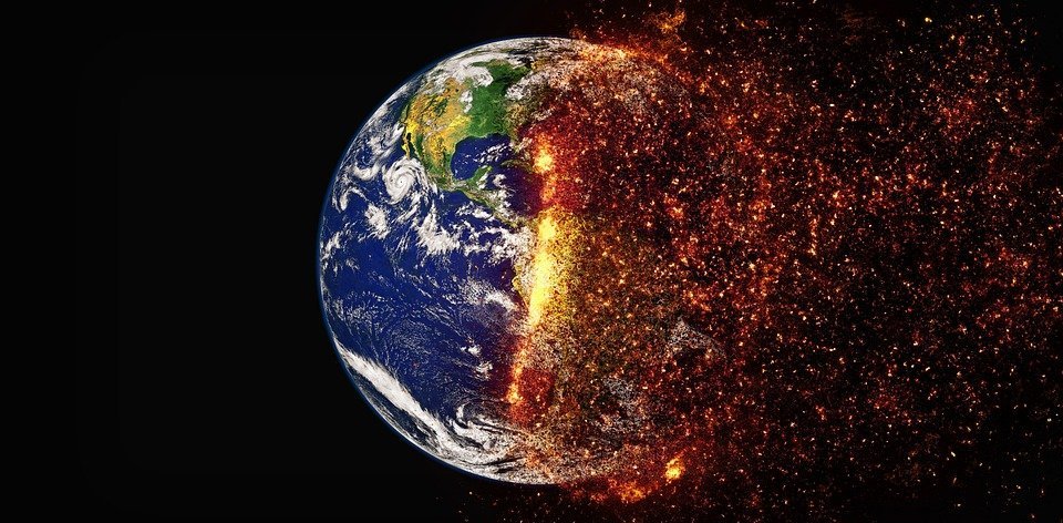 earth is, destroying day by day, and people is dying