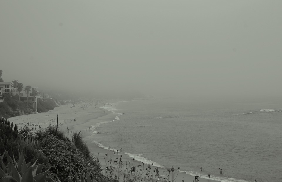 grey, sky, beach