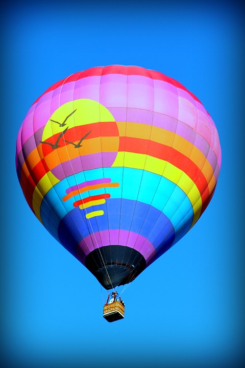 hot air balloon, balloon, air