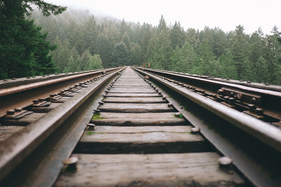 railway, rails, track