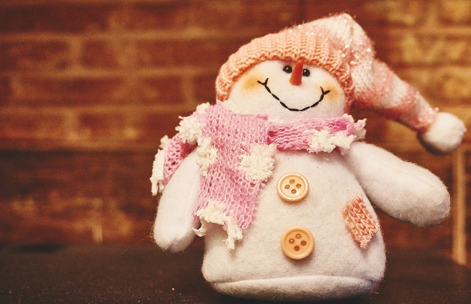 snowman, scarf, hat