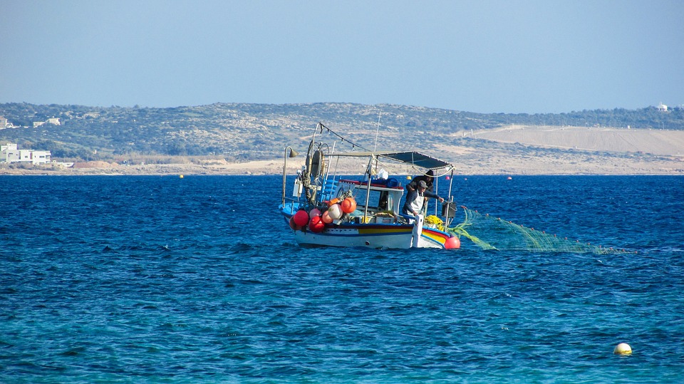 cyprus, fishing boat, mediterranean