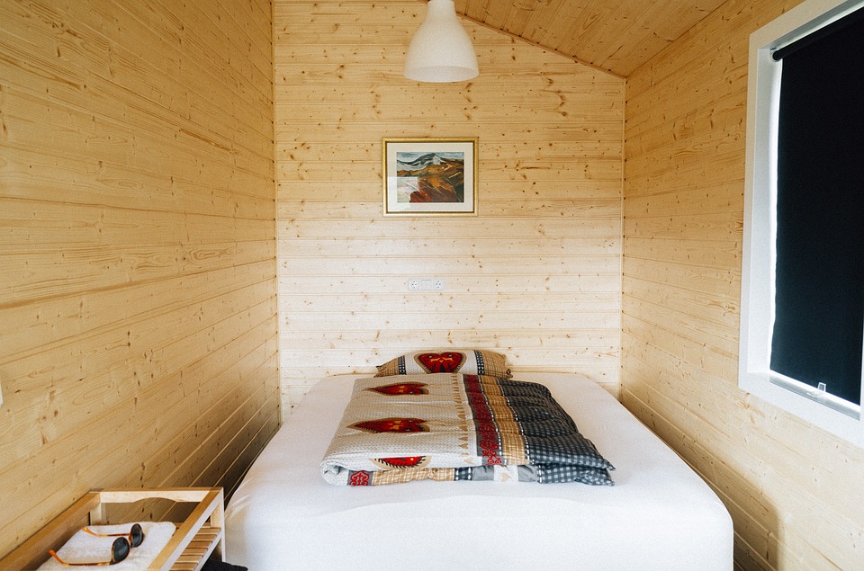 cabin, bedroom, sleep