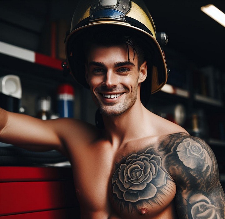 fireman, firefighter, man