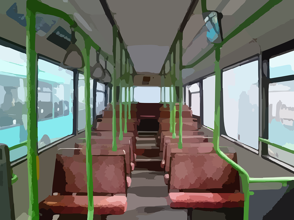 bus, public transport, interior