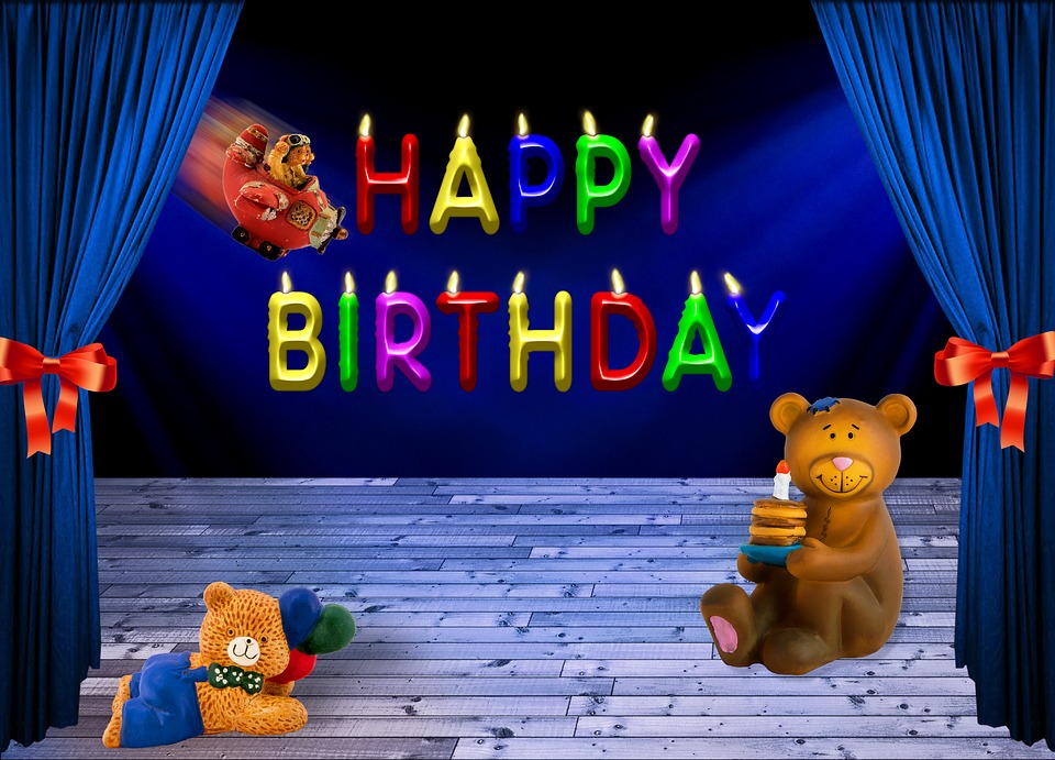 birthday, happy birthday, bear