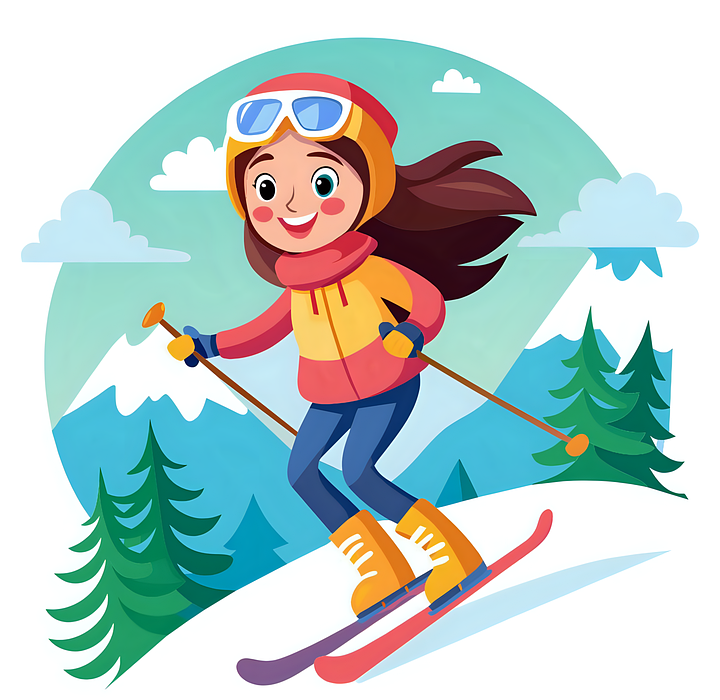 skiing, woman, winter sports